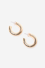 Cortefiel Thick basic hoop Gold