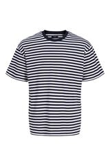 Jack & Jones T-shirt de riscas gola redonda Azul