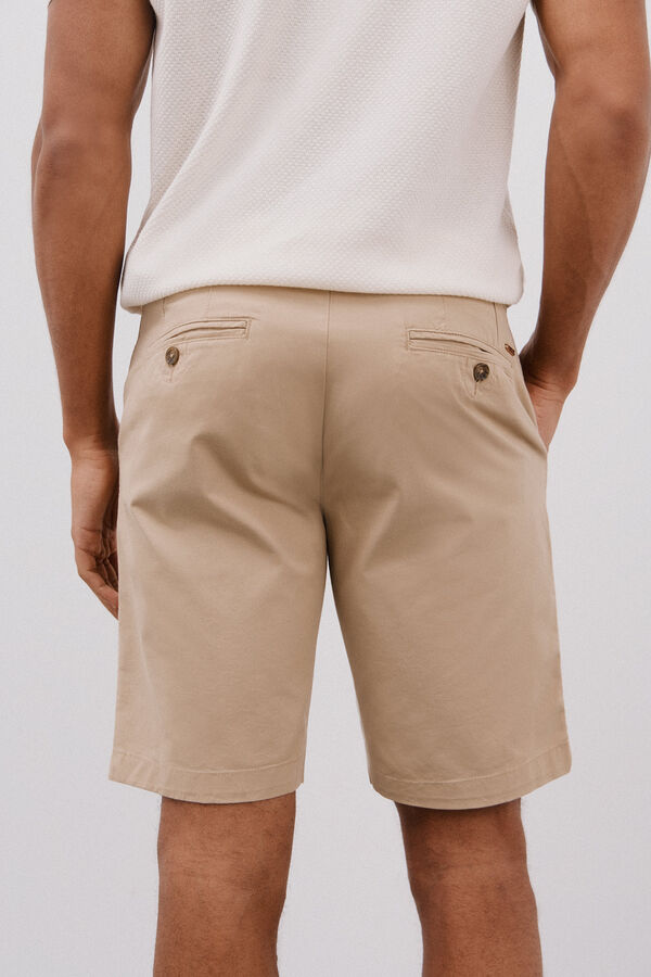 Cortefiel Chino bermuda shorts Beige
