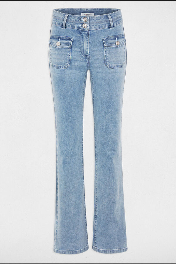 Morgan Jeans boot-cut de cintura alta Azul