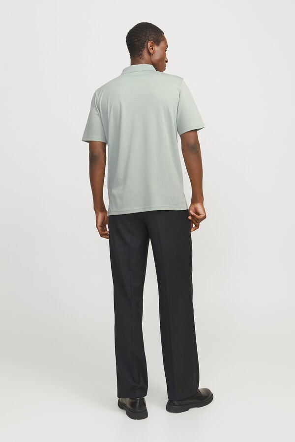 Jack & Jones Camisa pólo liso de regular fit Azul
