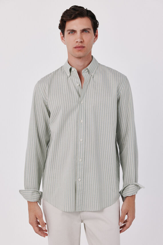 Camisa rayas oxford ligero