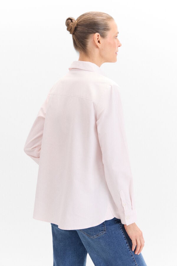 Cortefiel Sustainable COTTON SHIRT Pink