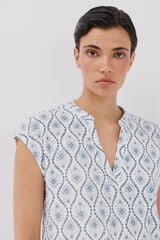 Cortefiel Openwork knit t-shirt Multicolour