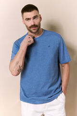 OOTO Washed short sleeve T-shirt Blue
