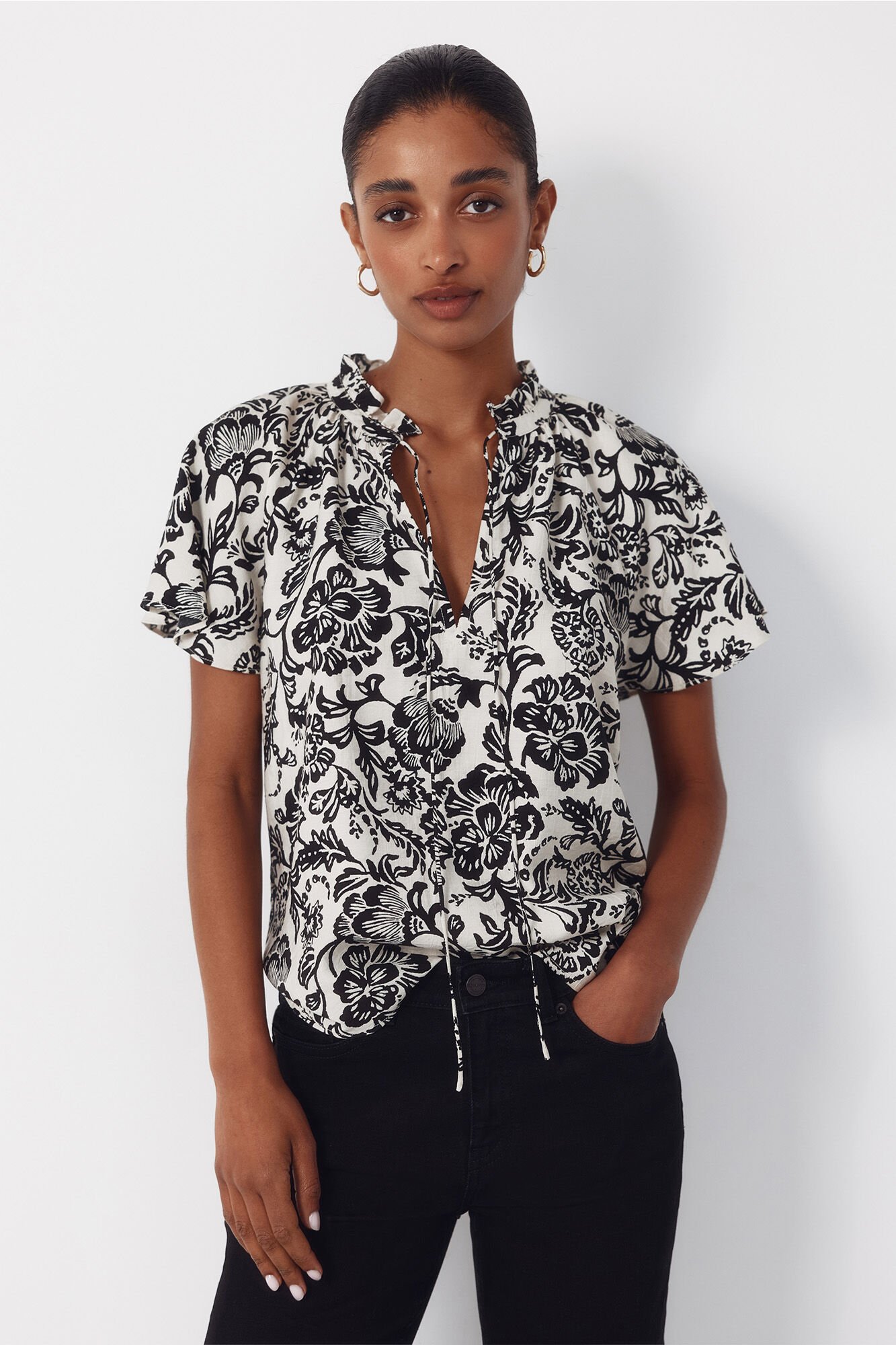 Cortefiel Raglan sleeve blouse