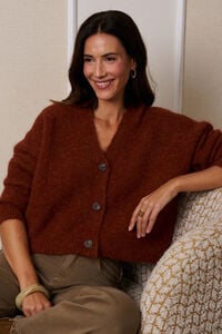 Polín Et Moi Cardigan com botões da Minnie Mouse