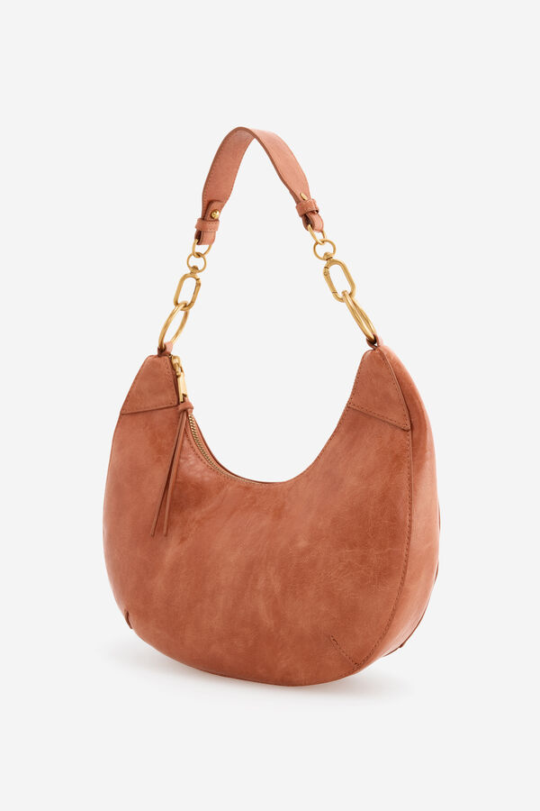 Cortefiel Stockings moon shoulder bag Orange