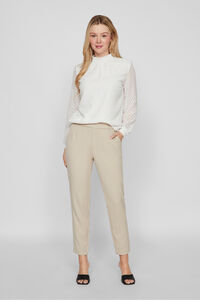 Vila Blusa de manga larga con cuello alto