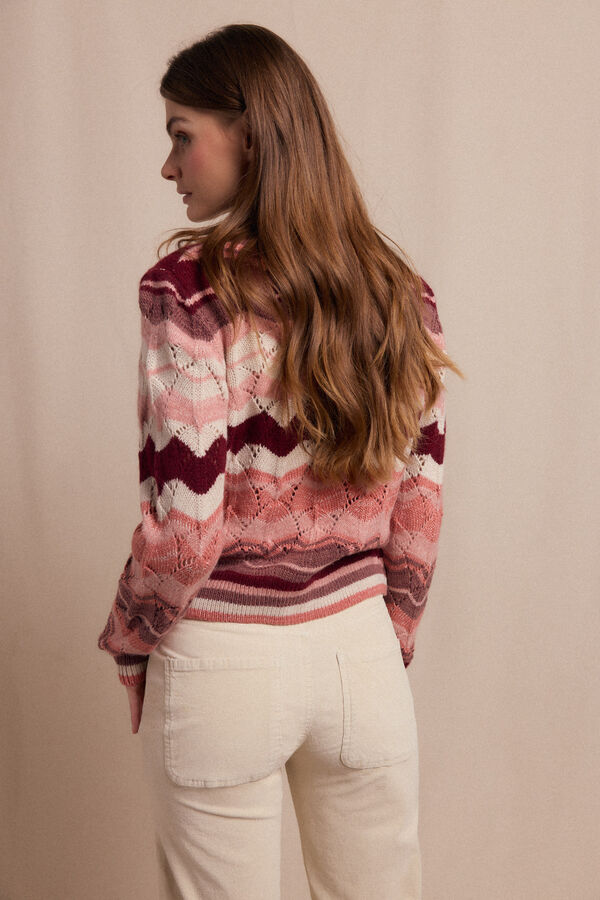 Slowlove Jersey ondas multicolor Tostado