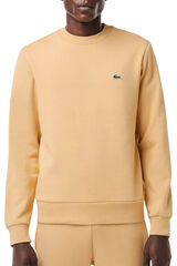 Lacoste Camisola de algodão cardado com fit folgado Tostado