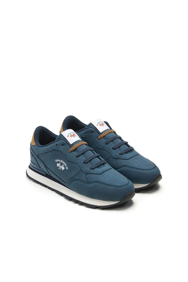 Spagnolo Men's casual running sneakers Navy