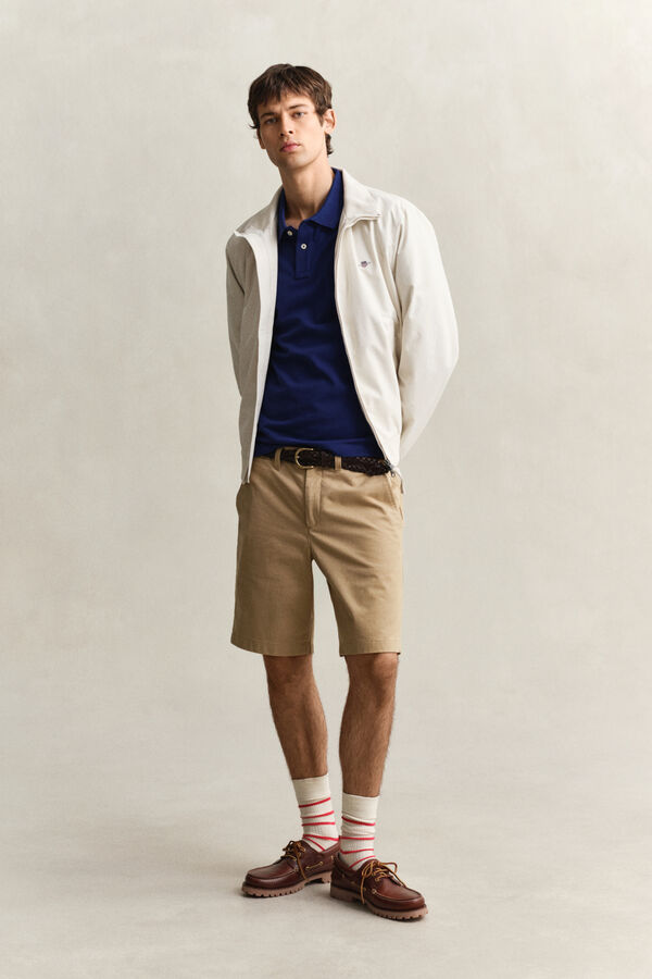 Gant Polo Regular Fit Shield de piqu&eacute; Azul