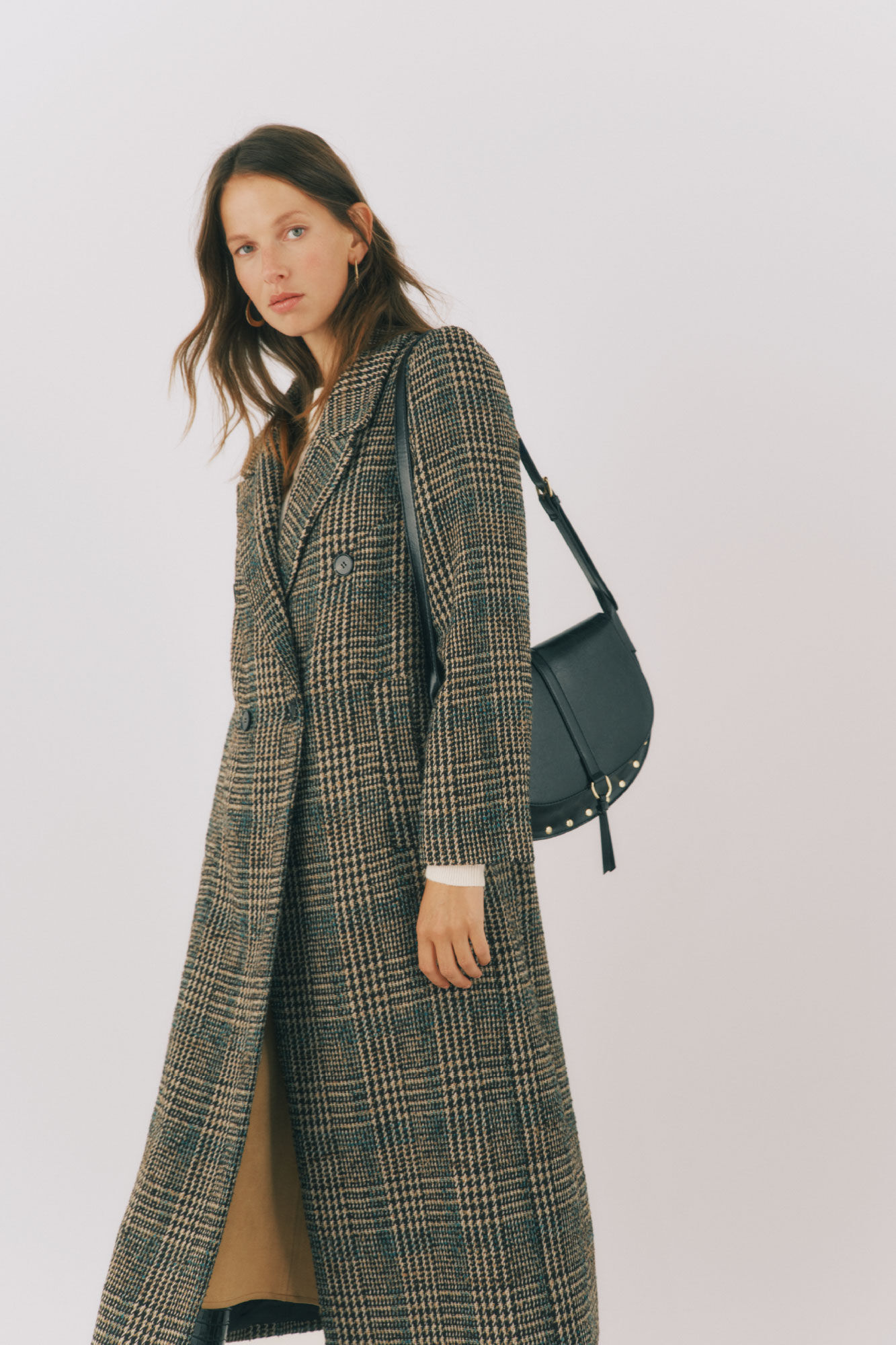 Cortefiel Long fabric coat