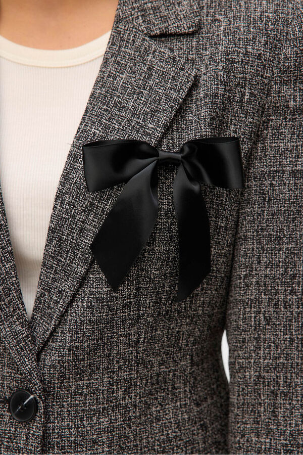 Vero Moda Blazer longo com efeito marmorizado Preto