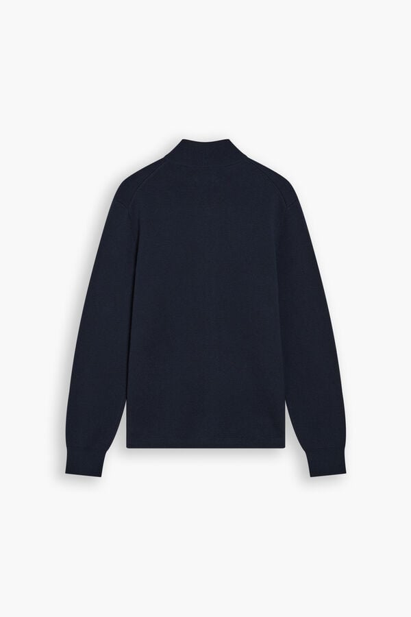 Dockers Casaco de malha com fecho-éclair Azul