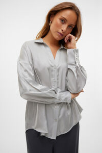 Vero Moda Camisa oversized feminina com gola em bico