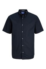 Jack & Jones Camisa oxford manga corta Azul marino