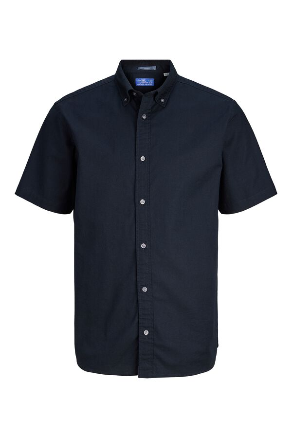 Jack & Jones Camisa oxford manga corta Azul marino