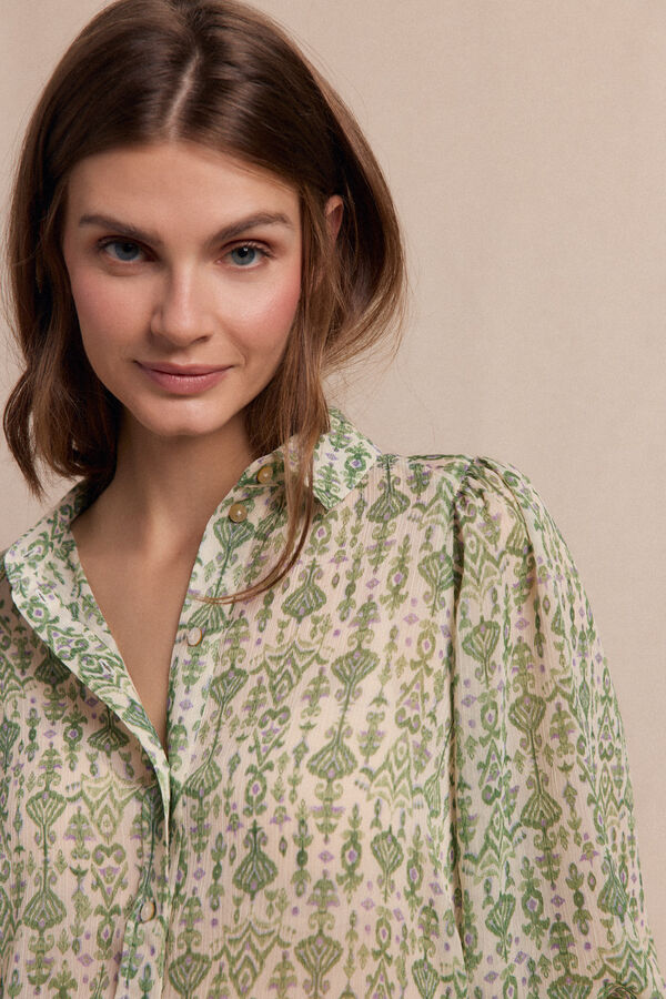 Slowlove Camisa estampada Impressão