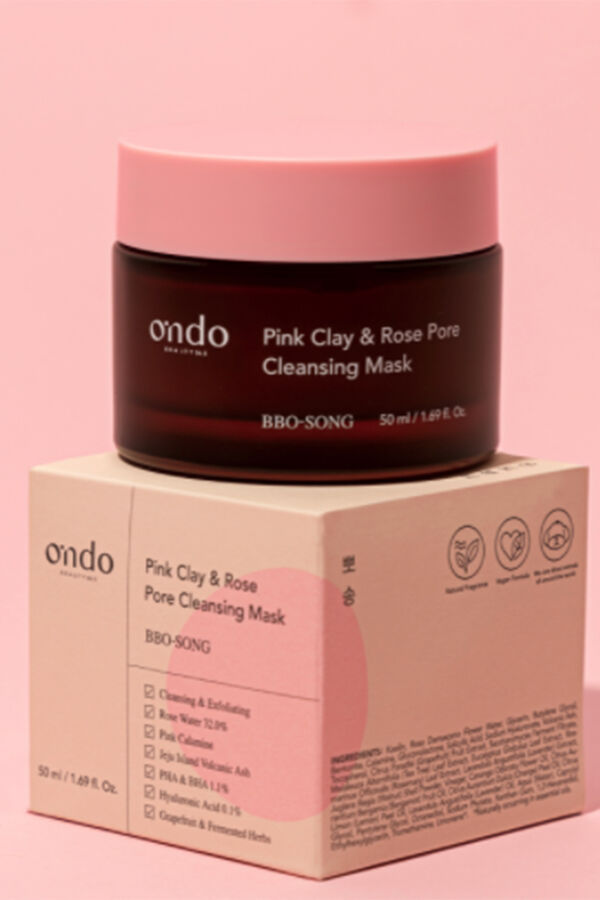 Ondo beauty 36.5 BBO-Song Pink Clay Pore Cleansing Mask White