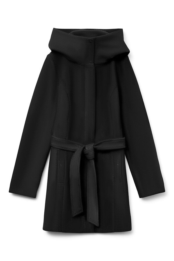 Vero Moda Sobretudo de fazenda Preto