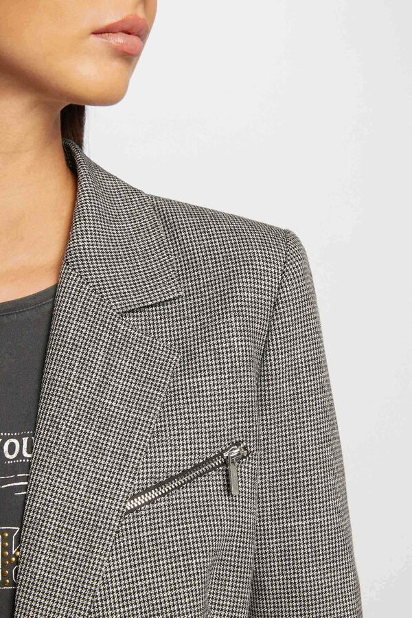 Morgan Chaqueta estampado pata gallo Multicolor