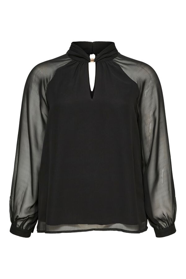 Vero Moda Curve Blusa com decote em gota Preto