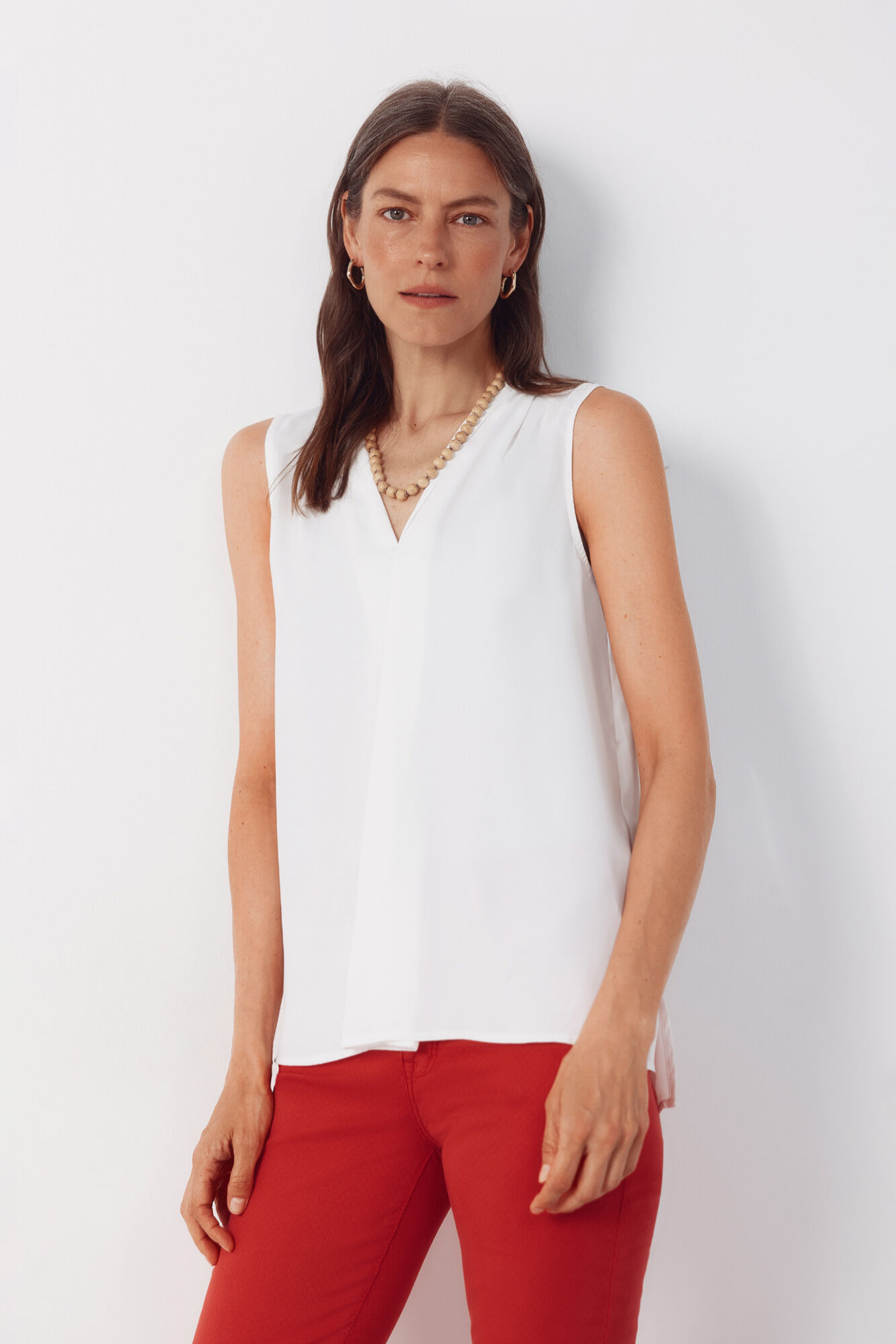 Cortefiel Blusa fluida pliegue