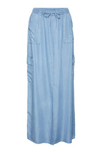 Cortefiel Long cargo skirt  Blue