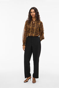 Vila Blusa de chiffon estampada