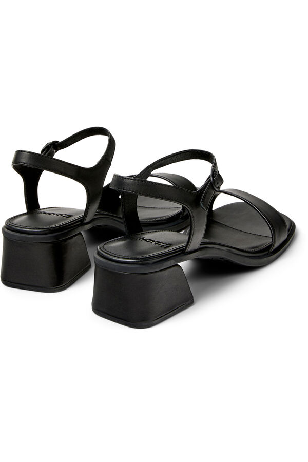 Camper Sand&aacute;lias de pele para mulher Preto