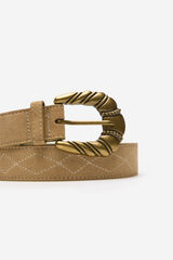 Cortefiel Cowboy belt Camel