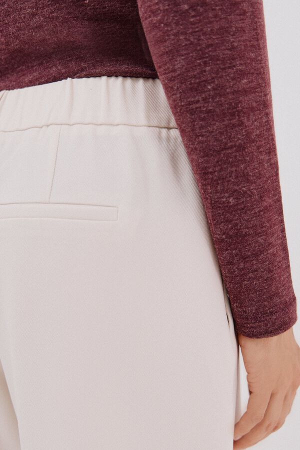 Cortefiel Women's trousers White