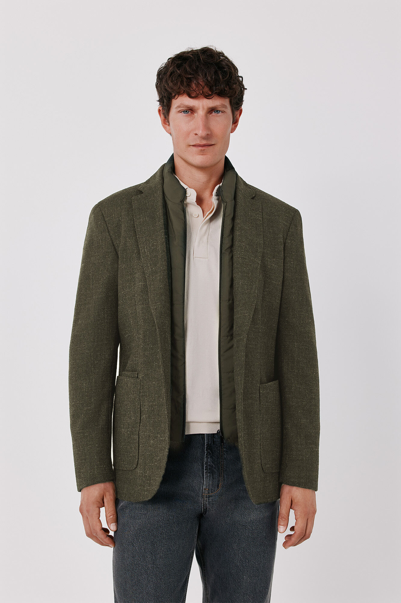 Cortefiel Wool jacket with removable lining
