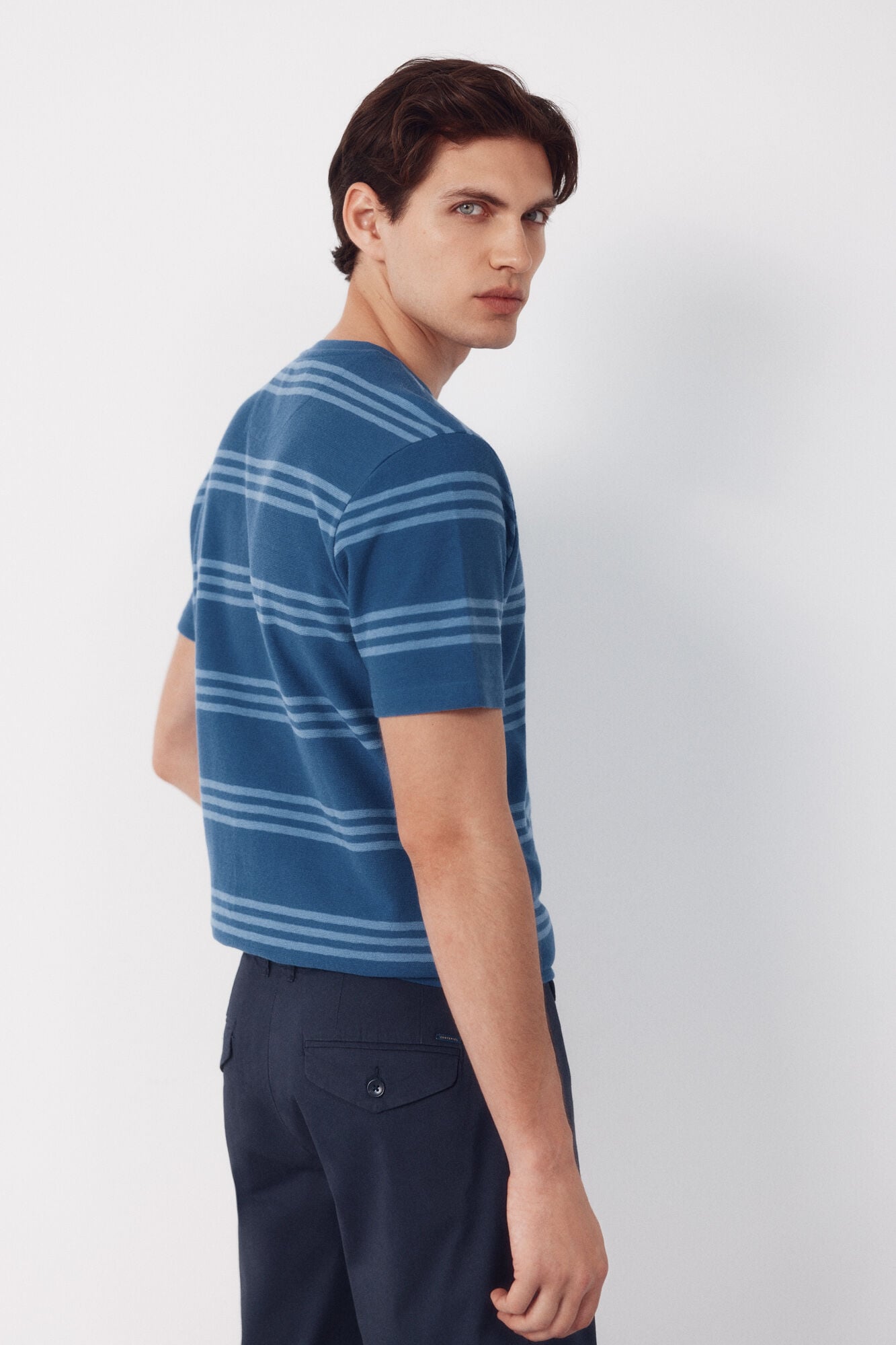 Cortefiel Striped structure T-shirt