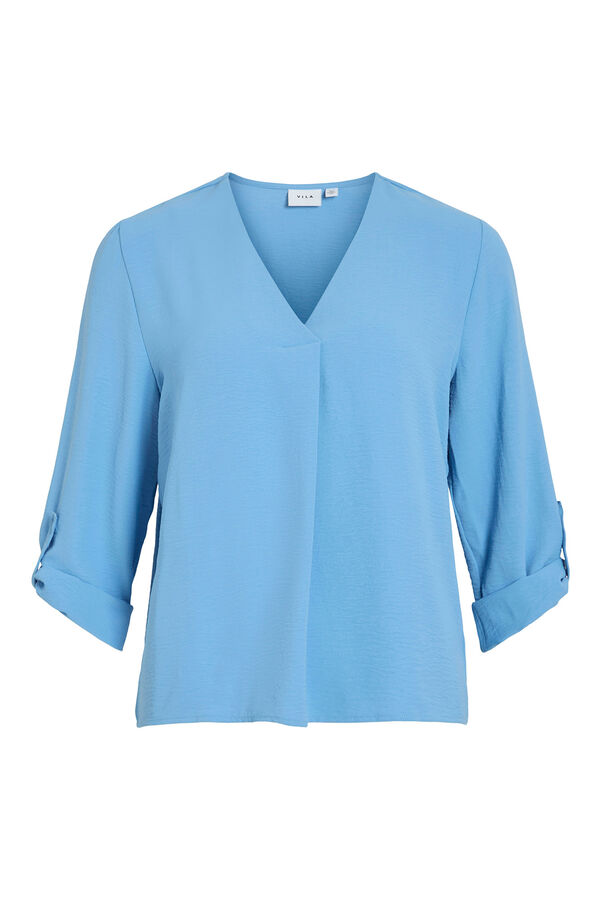 Vila blusa manga 3/4 Azul