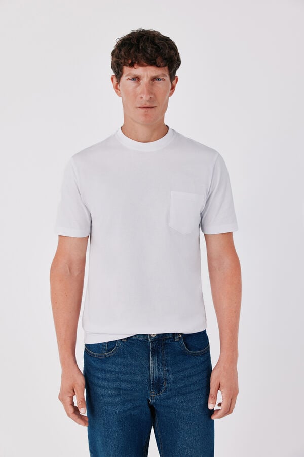 Cortefiel Basic T-shirt White