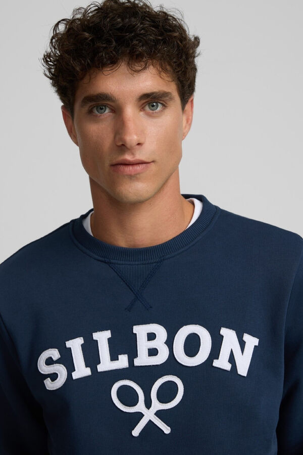 Silbon Moletom Sweatshirt Racket meia Azul