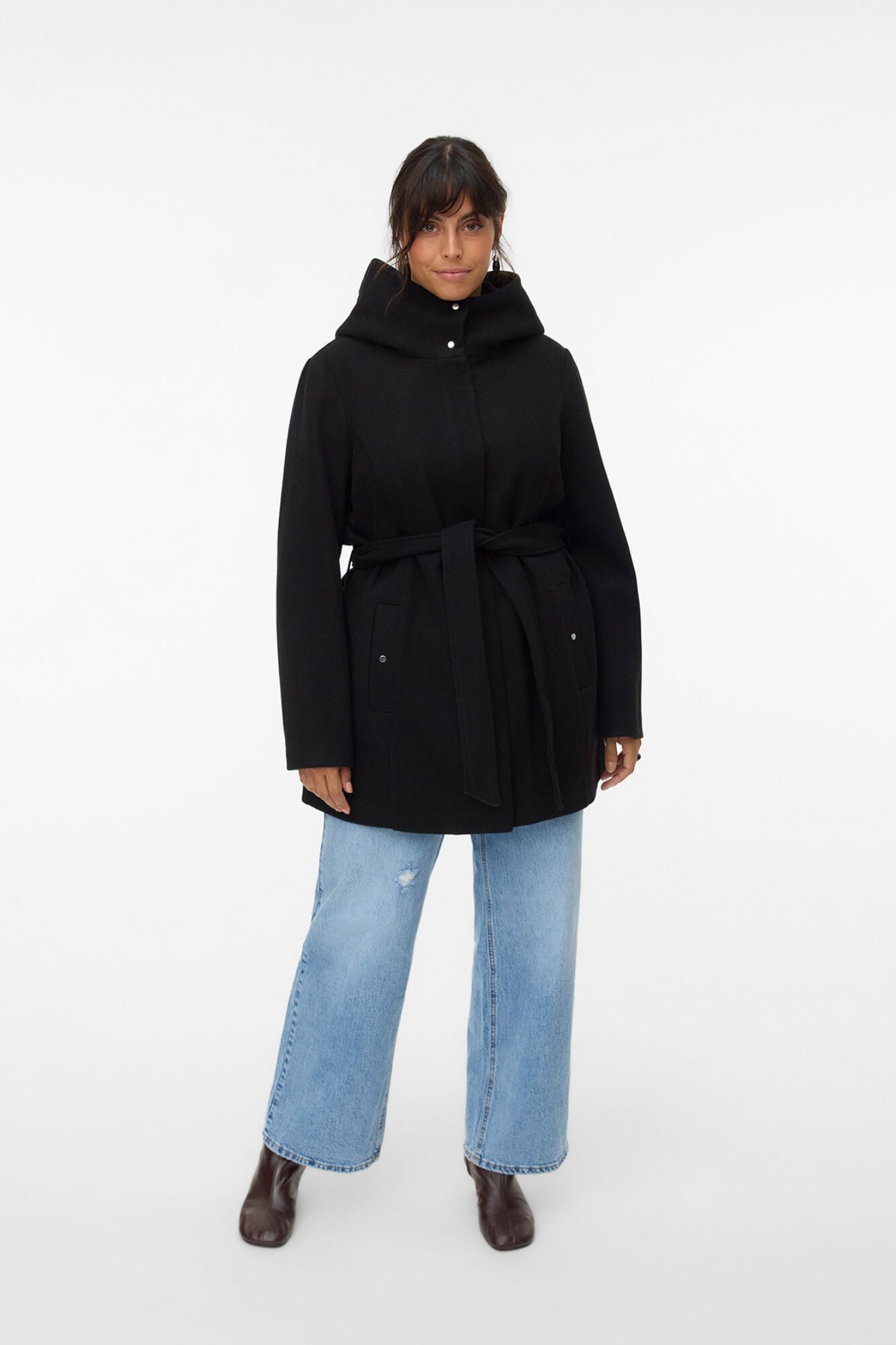 Vero Moda Curve Sobretudo de fazenda