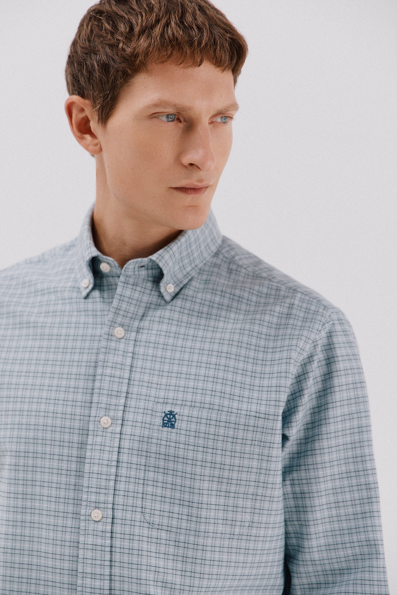 Cortefiel Checked oxford shirt