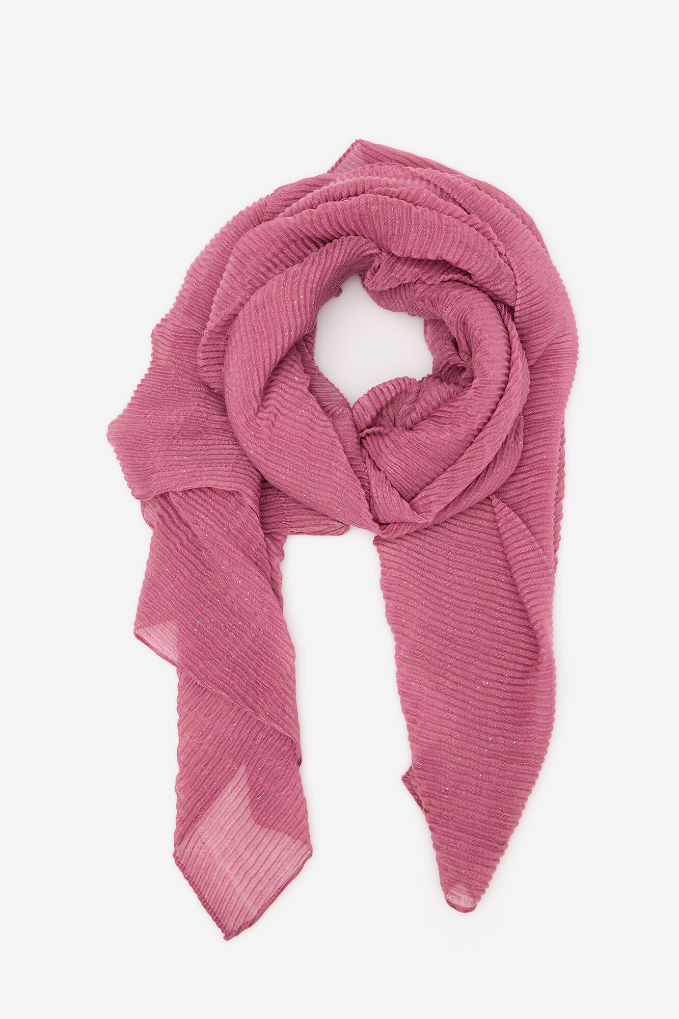 Cortefiel Pleated lurex scarf