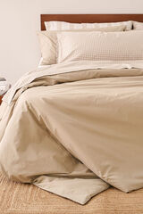 Bassols Capa de edredom de algodão Tostado