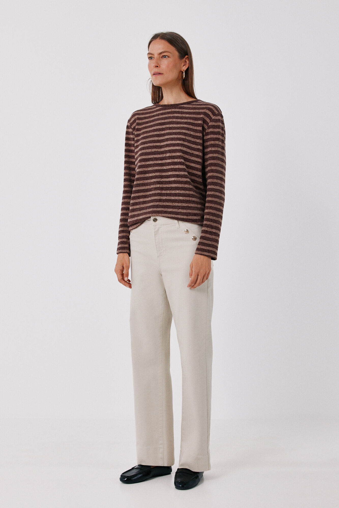 Cortefiel Chenille crew neck T-shirt
