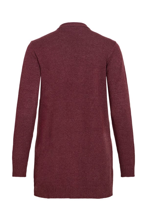 Vila Knit long cardigan Red