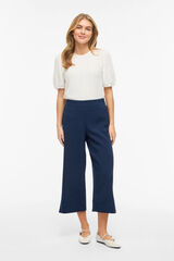 Vila Women's wide 7/8 trousers Navy