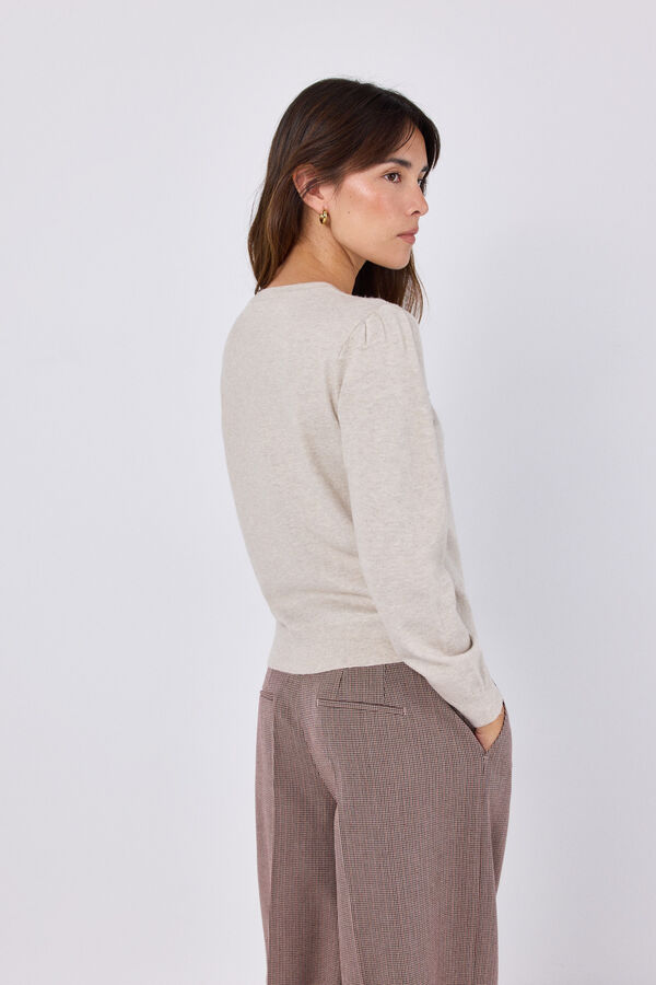 Cortefiel Knot top Ivory