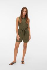 Vero Moda Macac&atilde;o curto camiseiro Verde