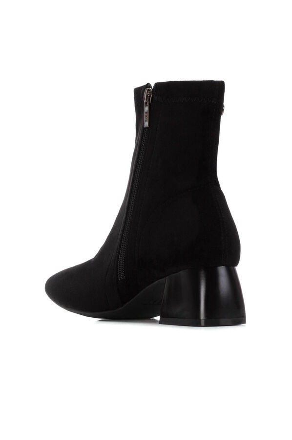 XTI Botins de salto de camurça Preto