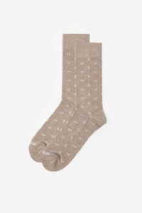 Cortefiel Cashmere motif socks Beige